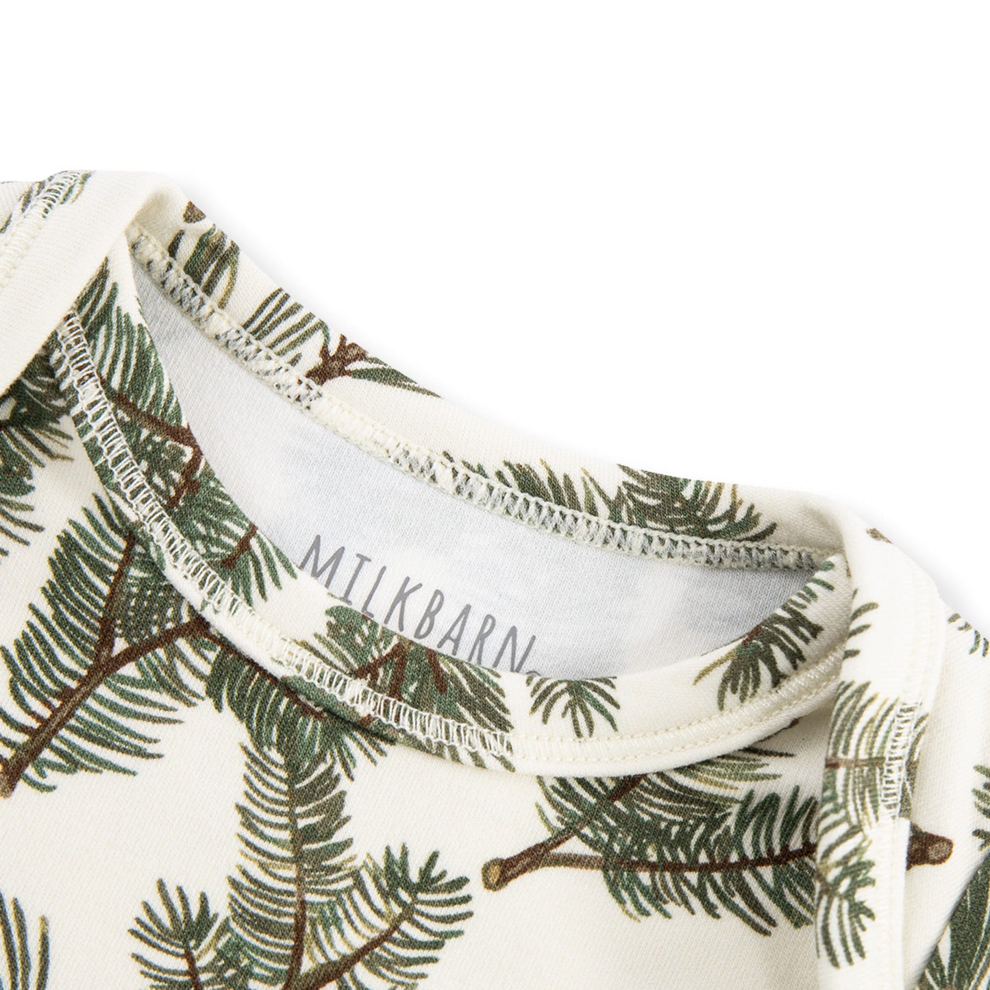 Pine Brushed Newborn Gown & Hat Set
