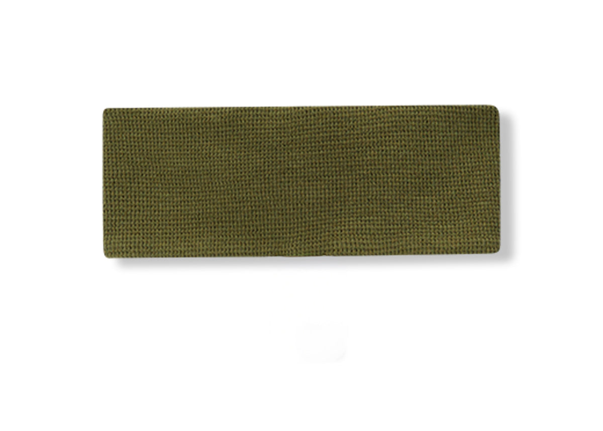 Olive Waffle Knotted Solid Headband