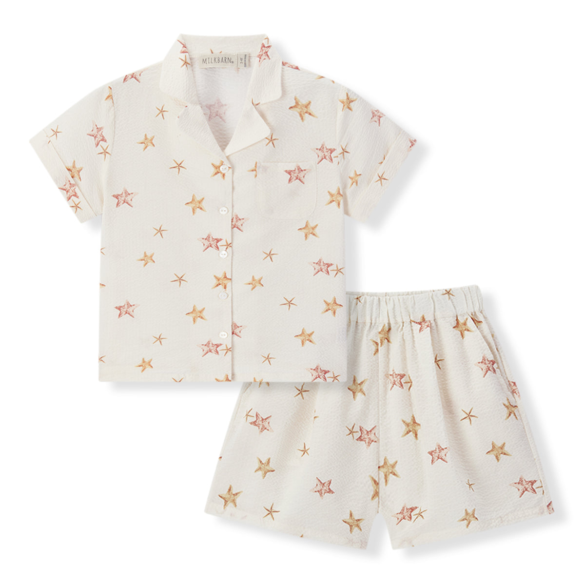 starfish dreams button up two piece set