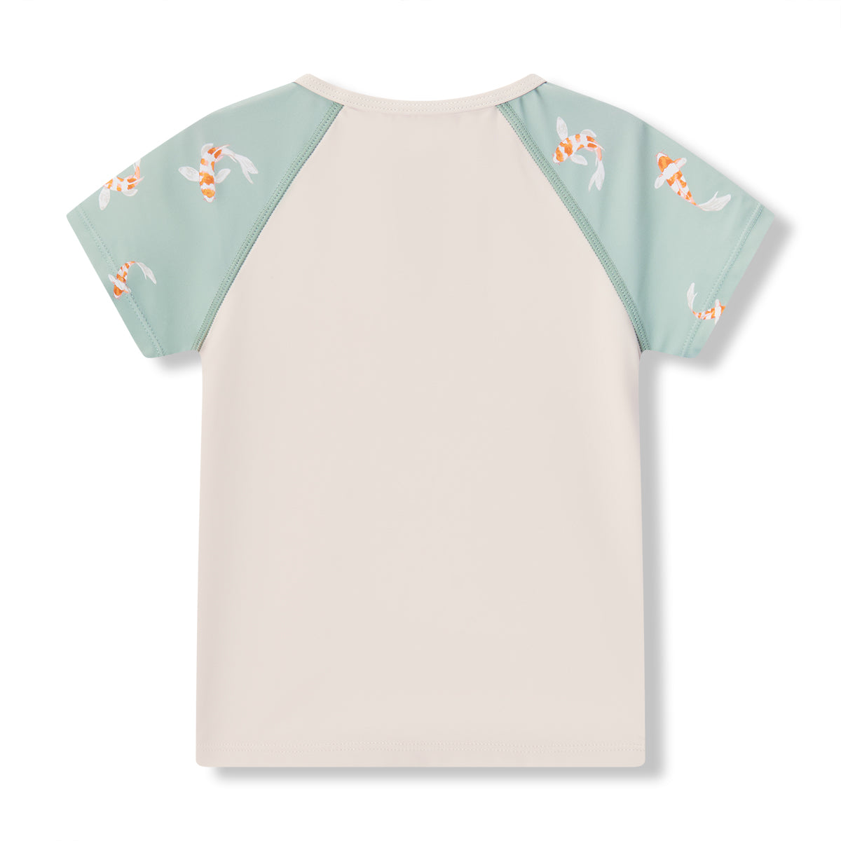 swimming koi zipper top and swim trunks