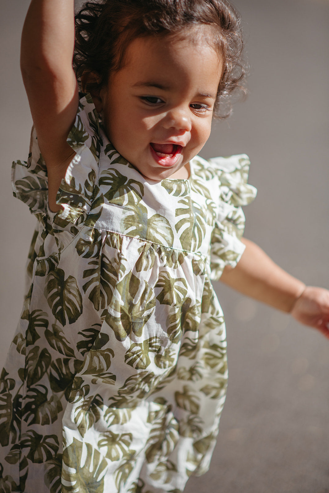 cotton butterfly dress Green Multi Butterfly Button Up Cotton Midi Dress