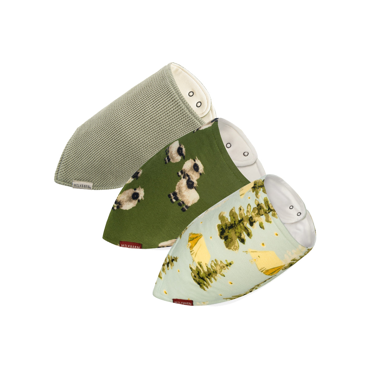 Kerchief Bib 3-Pack: In the Fields