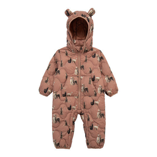 Alpaca Lightweight Down Hooded Jumpsuit