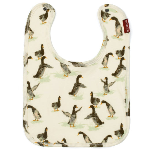 Duck Organic Cotton Traditional Bib by Milkbarn Kids