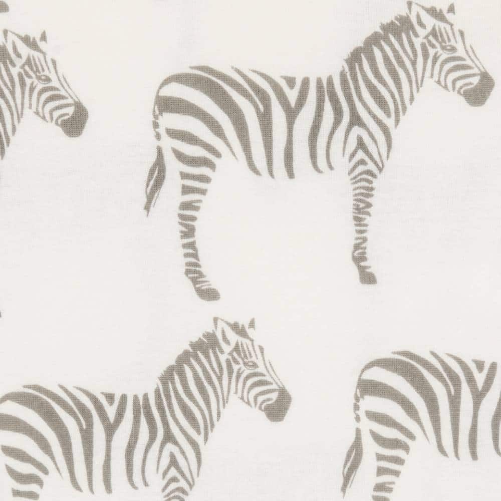 Linen Bow Tie Grey Zebra