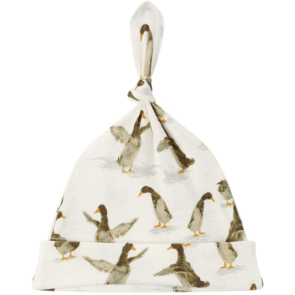 Duck Organic Cotton Knotted Beanie Hat