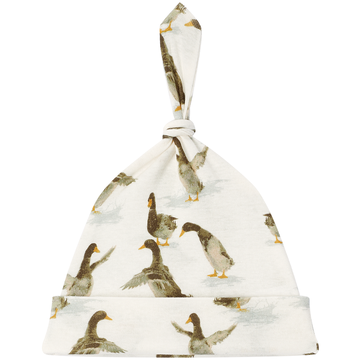 Duck Organic Cotton Newborn Gown & Hat Set