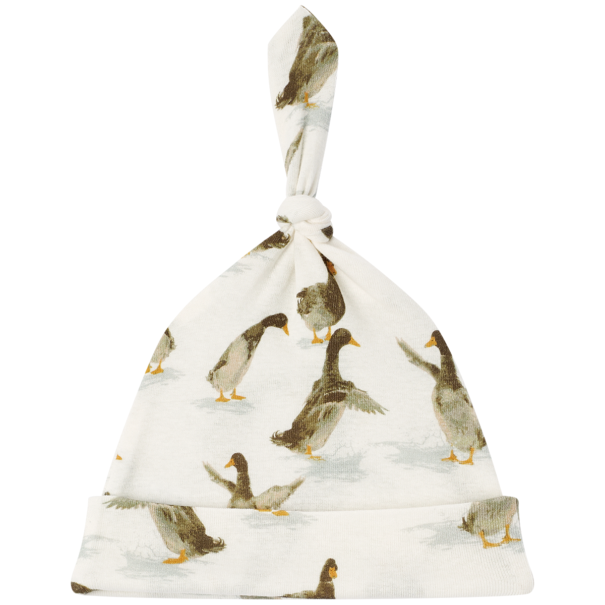 Duck Organic Cotton Newborn Gown & Hat Set