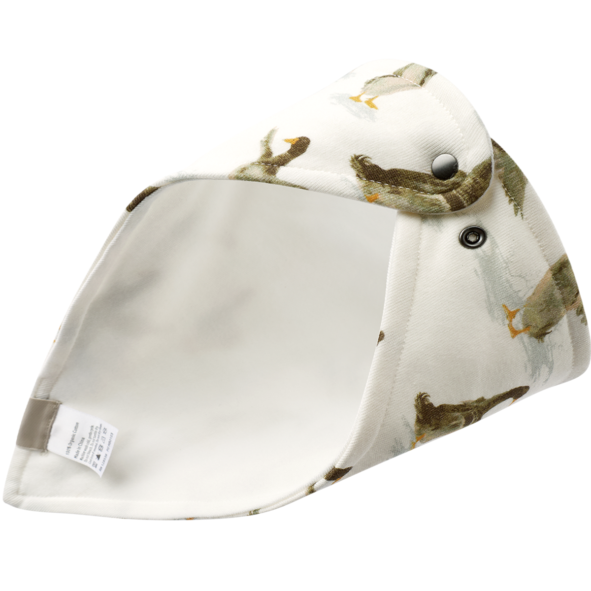 Duck Organic Cotton Three-Layer Kerchief Bib