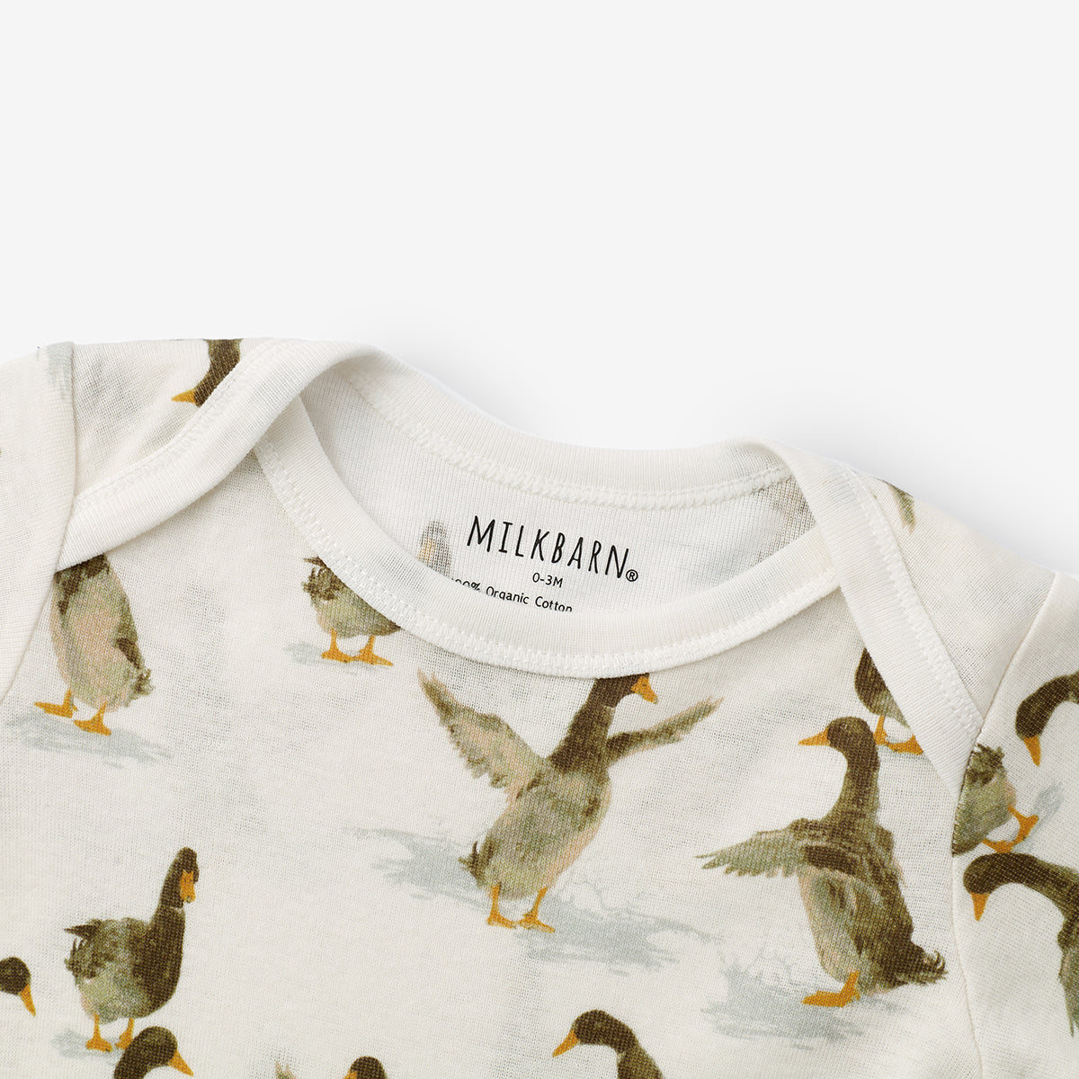Duck Organic Cotton Newborn Gown & Hat Set