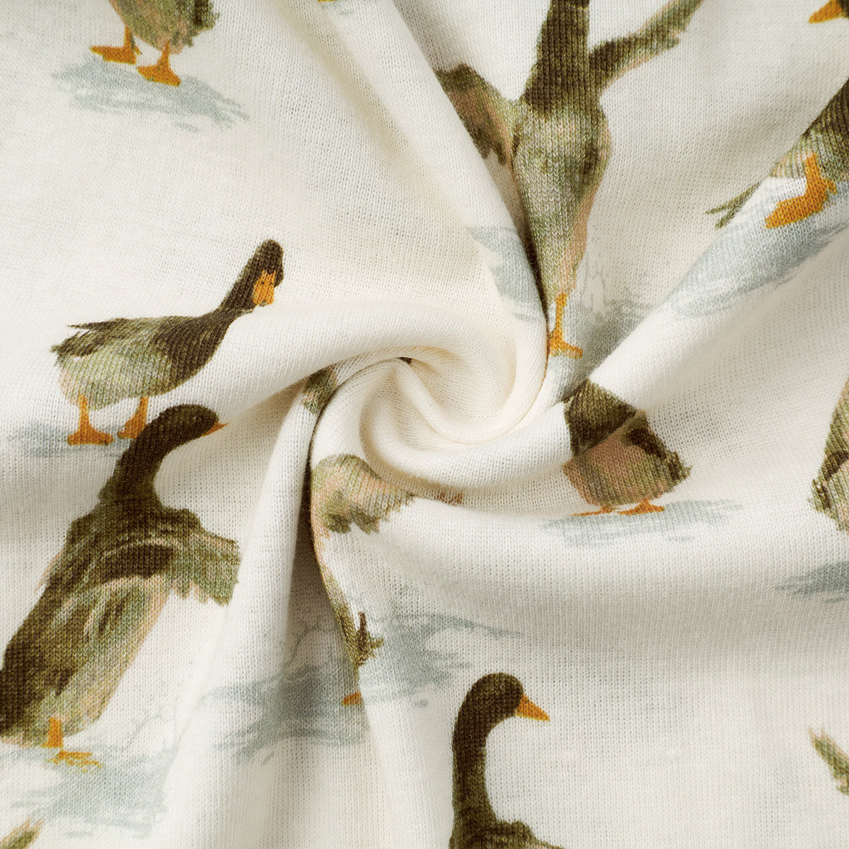 Duck Organic Cotton Newborn Gown & Hat Set
