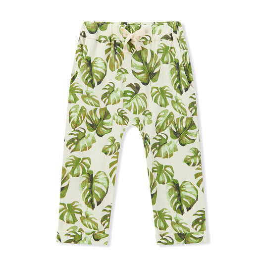 Island Leaf Cotton Stretch Jogger Pants