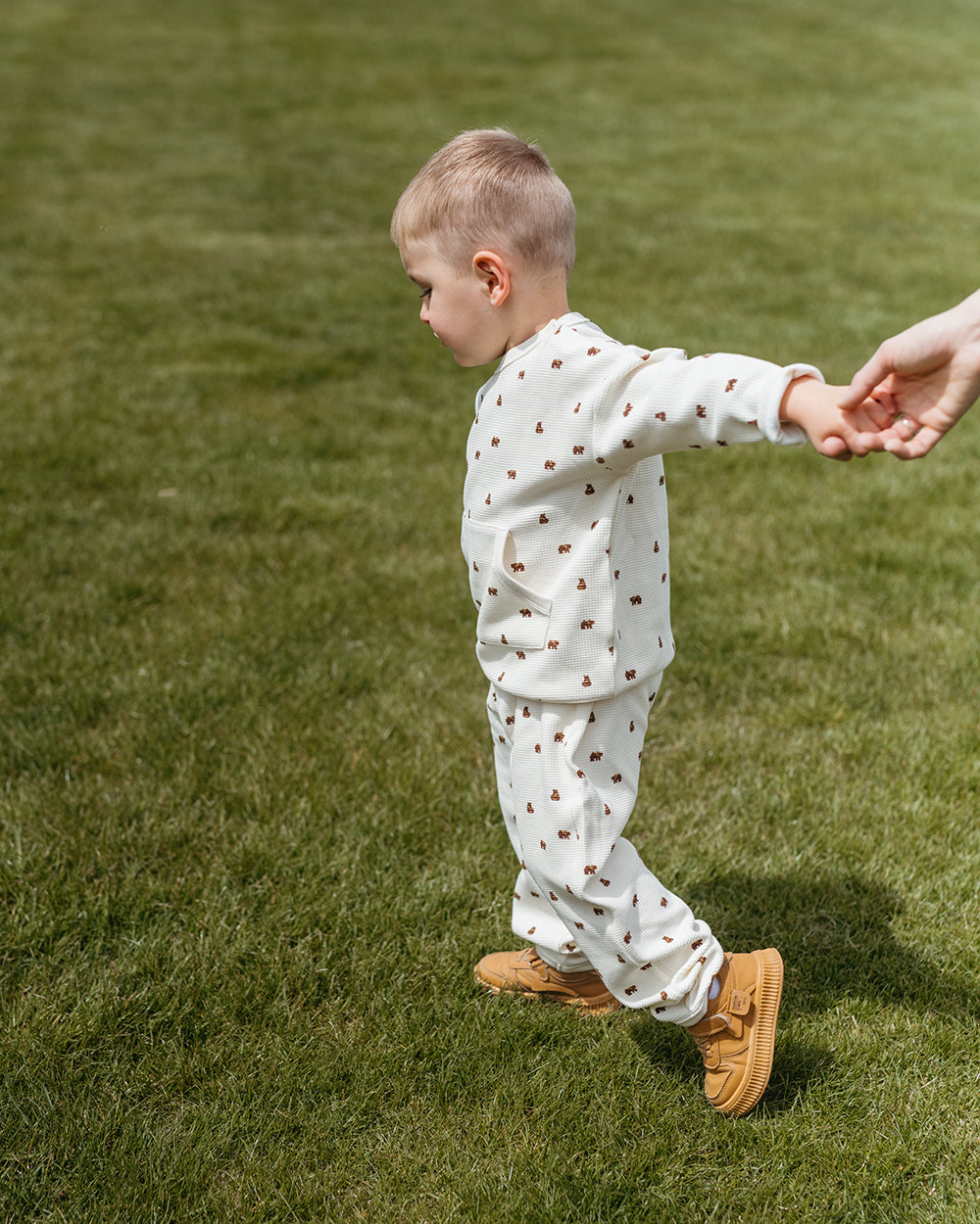 Little Bear Waffle Knit Sweatpants