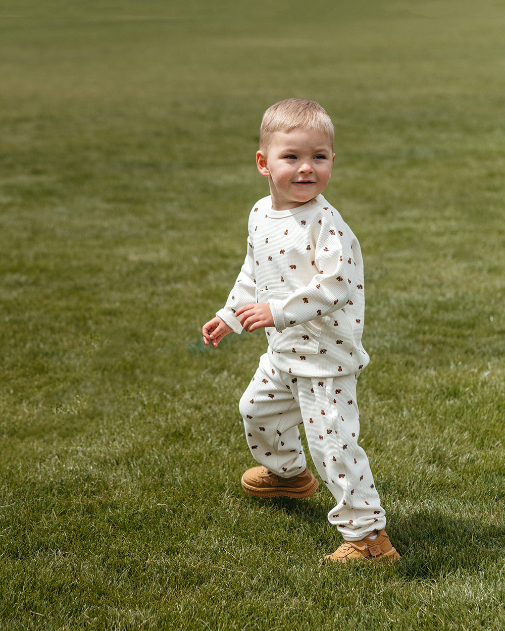 Little Bear Waffle Knit Sweatpants