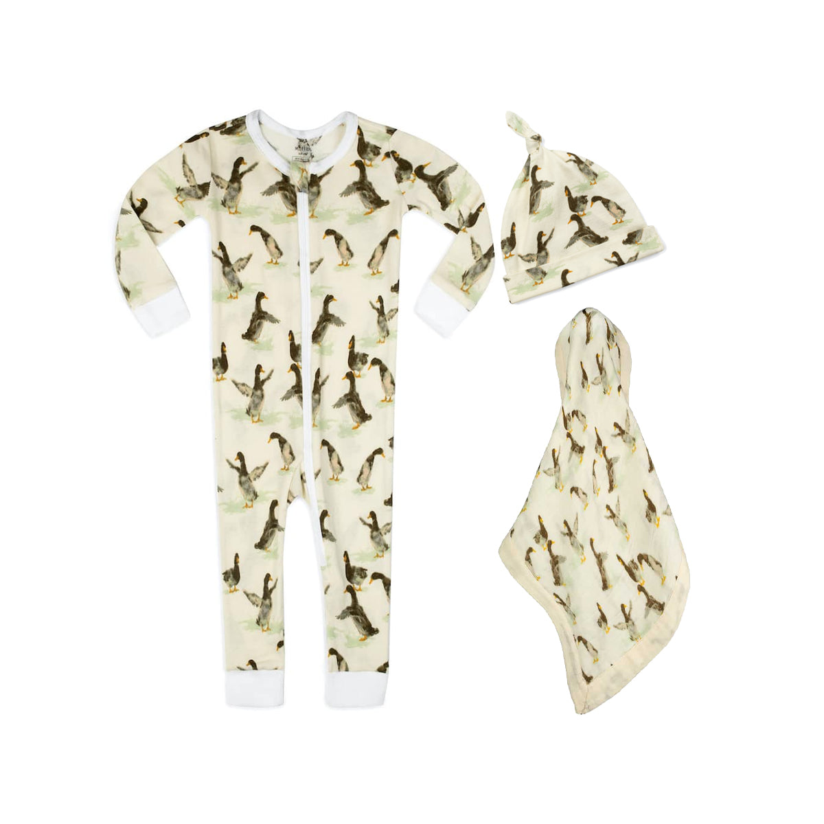 Sweet Dreams Zipper Pajama Bundle: Duck