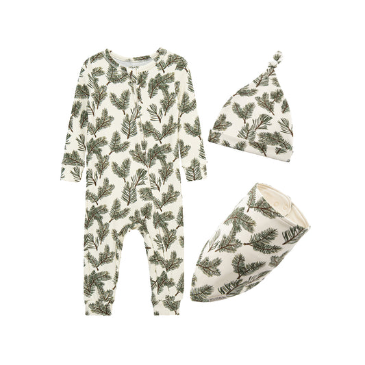 Holiday Ready Zipper Pajama Bundle: Pine