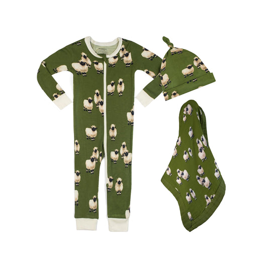 Sweet Dreams Zipper Pajama Bundle: Valais Sheep