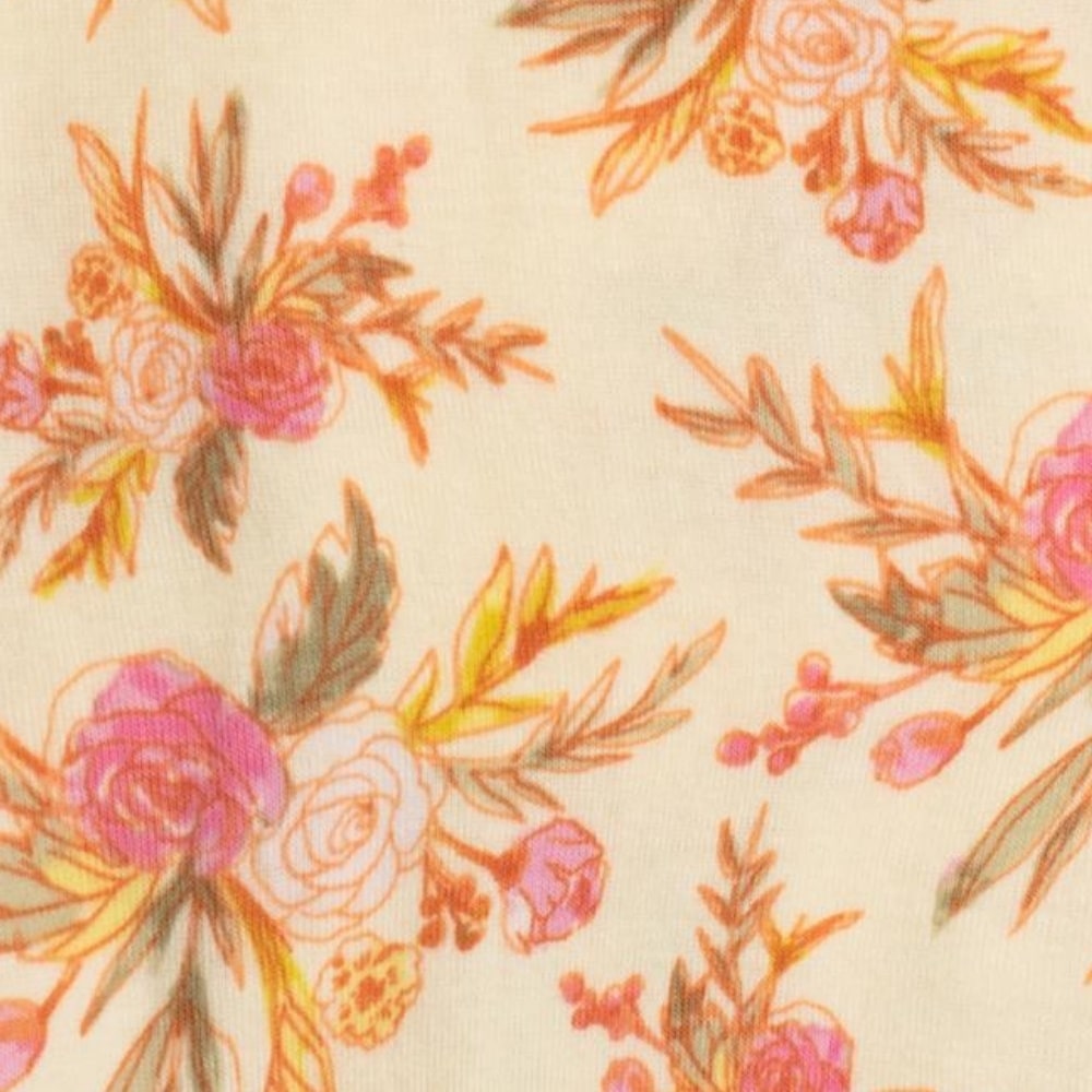 Vintage Floral Print Detail by Milkbarn Kids