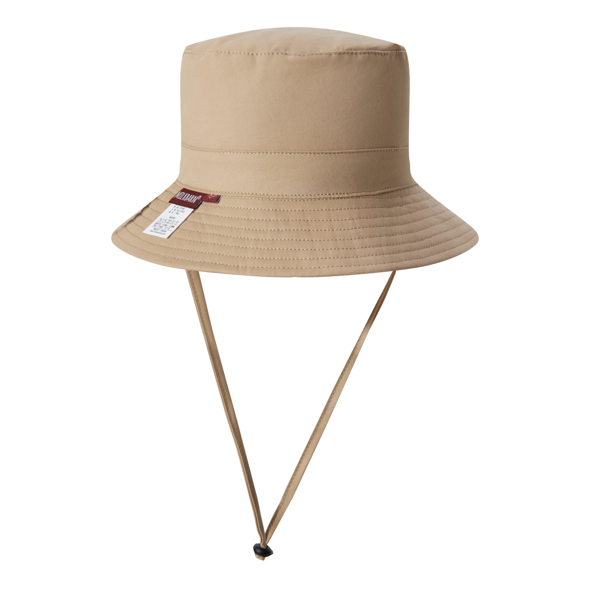 Milkbarn Kids Polyester Sun Bucket Play Hat baby Accessories Hat in Brown fabric Detail