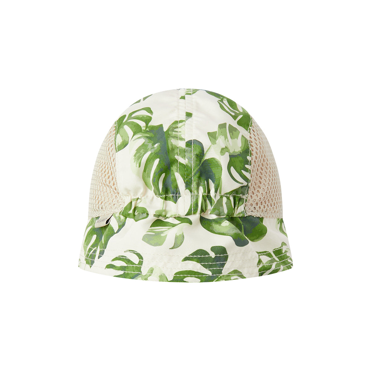 Milkbarn Kids Polyester Outdoor Explorer Hat baby Accessories Hat in Island Leaf fabric Back