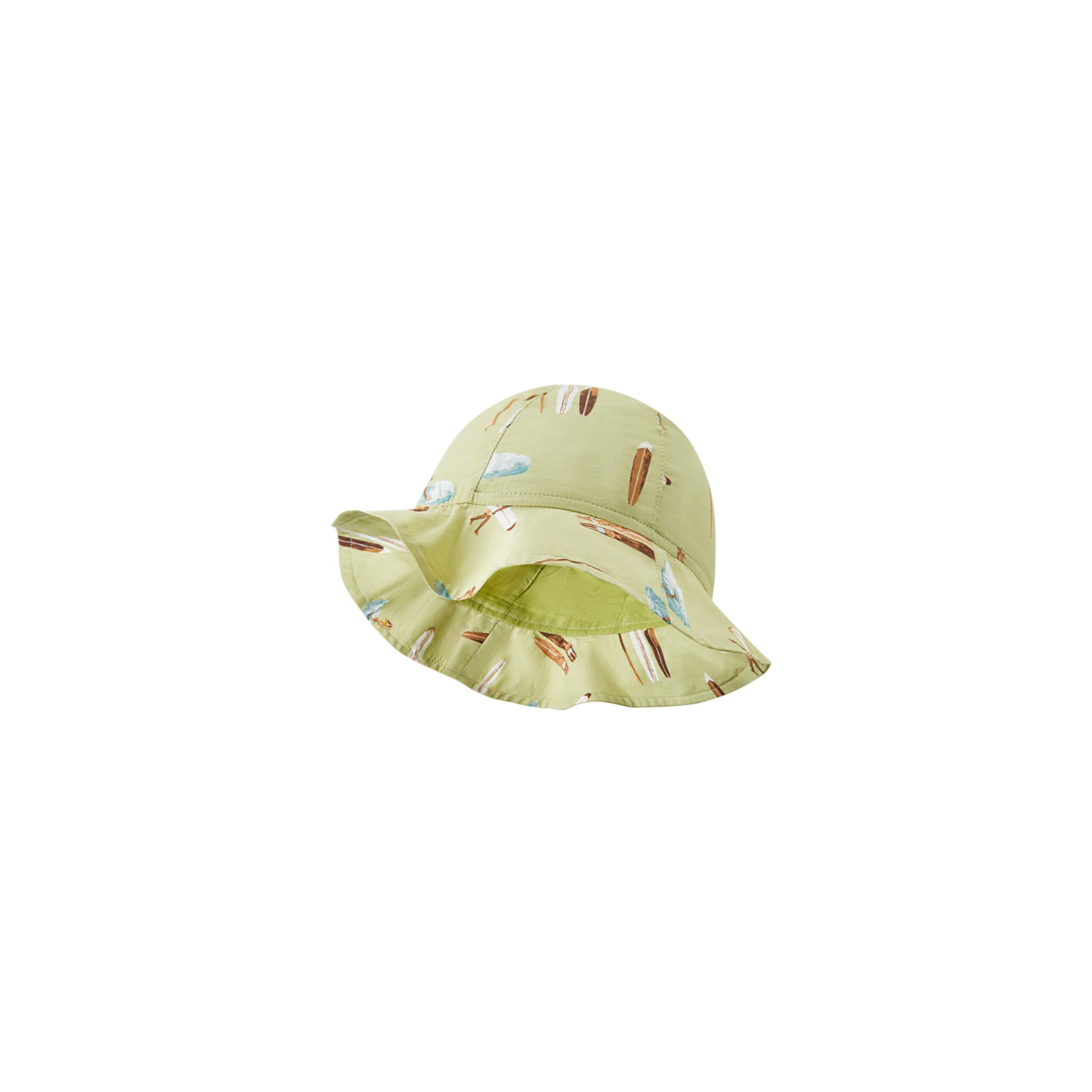 Milkbarn Kids Cotton Sunshine Peekaboo Hat baby Accessories Hat in Summer Surf fabric Front