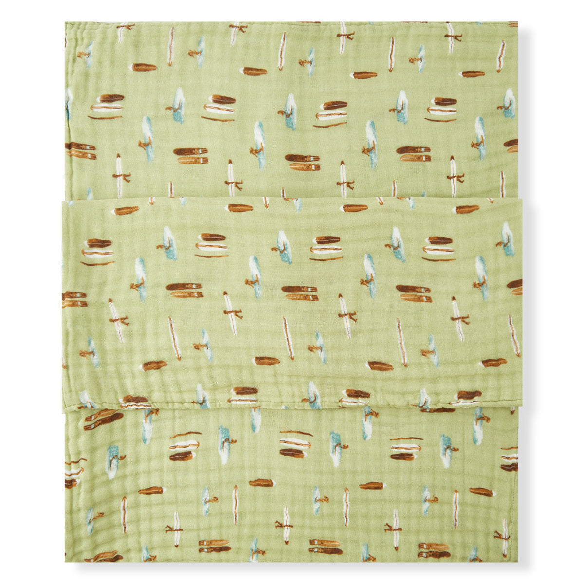 Milkbarn Kids Cotton Beach Towel baby Home Resort in Summer Surf fabric Front