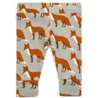 24059 - Milkbarn Kids Organic Baby Legging in the Orange Fox Print