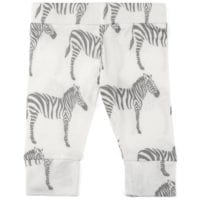 24083 - Milkbarn Kids Organic Baby Legging in the Grey Zebra Print