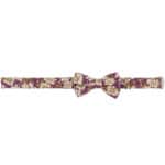 Organic Bow Tie in the Purple Floral Print