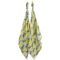 56089 - Milkbarn Burp Cloths or Burpies in Organic Lemon Print