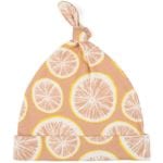 Milkbarn Kids Organic Knotted Hat or Beanie in the Grapefruit Citrus Print