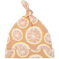 43088 - Milkbarn Kids Organic Knotted Hat or Beanie in the Grapefruit Citrus Print