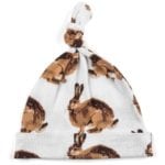 Milkbarn Kids Organic Knotted Hat or Beanie in the Bunny or Rabbit Print