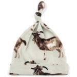 Milkbarn Kids Organic Knotted Hat or Beanie in the Goat Print