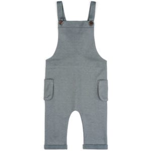 Baby or Child's Overalls in the Organic Cotton and Recycled Polyester Blend Denim Fabric by Milkbarn Kids