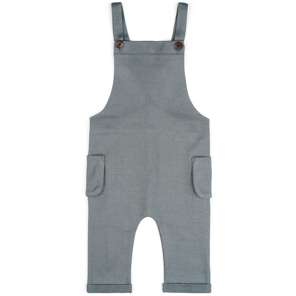 Baby or Child's Overalls in the Organic Cotton and Recycled Polyester Blend Denim Fabric by Milkbarn Kids