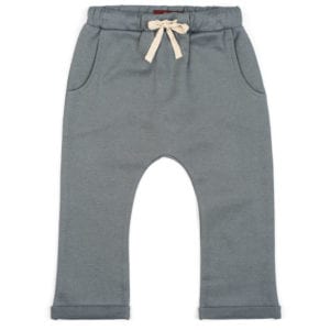 Baby or Child's Jogger and Lounge Pant in a Organic Cotton and Recycled Polyester Blend Denim Fabric by Milkbarn Kids