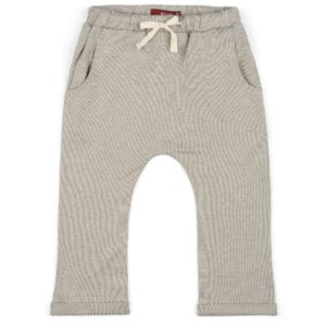 Baby or Child's Jogger and Lounge Pant in a Organic Cotton and Bamboo Blend Grey Pinstripe Fabric by Milkbarn Kids