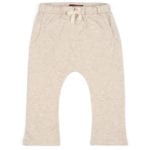 Baby or Child's Jogger Pant or Lounge Pant in the Organic Cotton Heathered Oatmeal Fabric by Milkbarn Kids