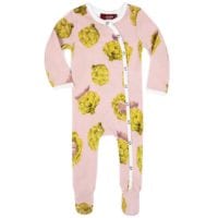 37108 - Milkbarn Footed Romper - Artichoke