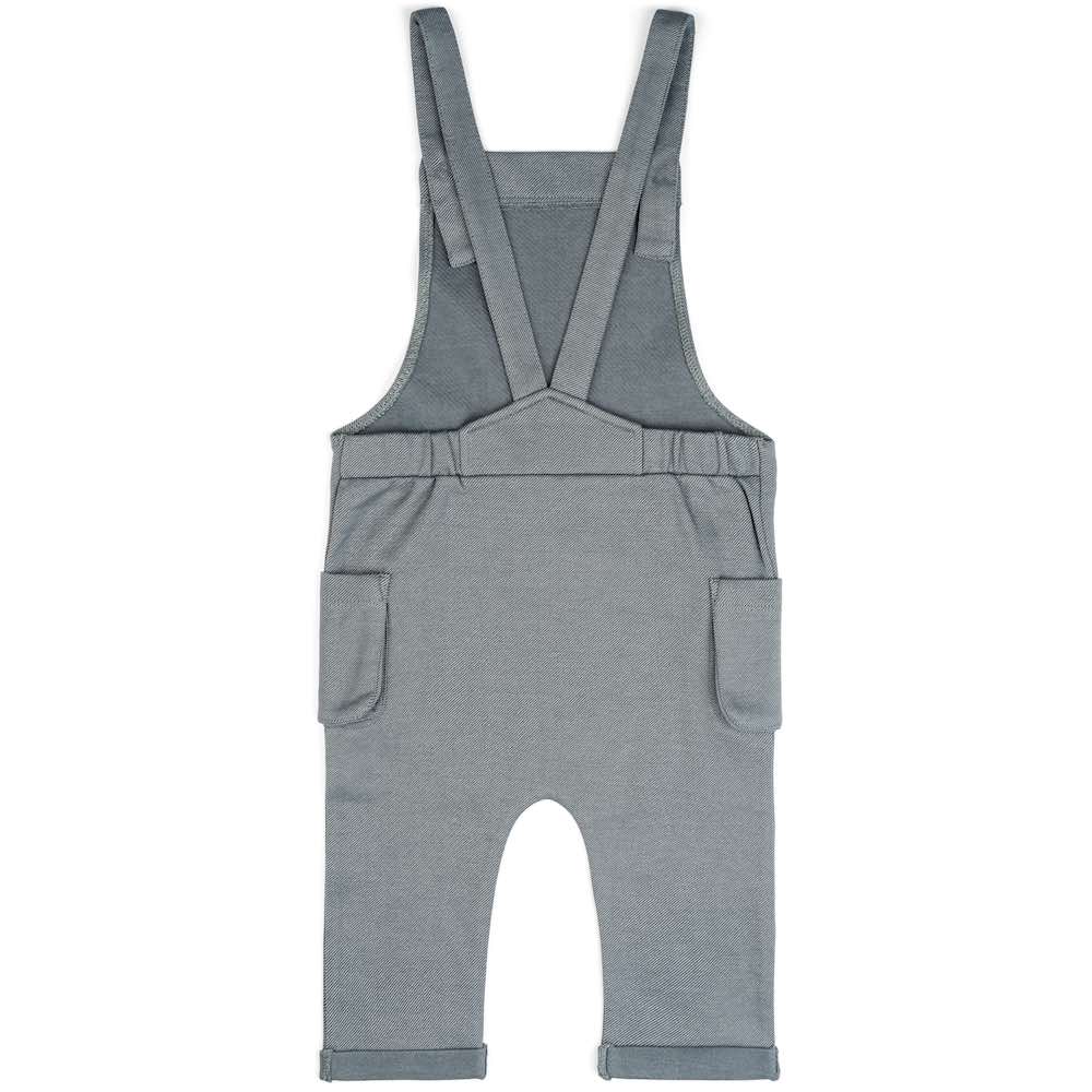 Baby or Child's Overalls in the Organic Cotton and Recycled Polyester Blend Denim Fabric by Milkbarn Kids Backside