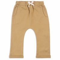 22004 - Jogger Pant or Lounge Pant in the Organic Cotton and Recycled Polyester Blend Rust Denim by Milkbarn Kids (Front)