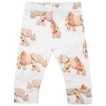 Bamboo Baby Legging or Lounge Pant in the Tutu Elephant by Milkbarn Kids