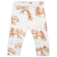 24071 - Bamboo Baby Legging or Lounge Pant in the Tutu Elephant by Milkbarn Kids