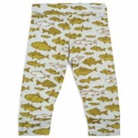 24092 - Bamboo Legging or Lounge Pant in the Blue Fish or Bass by Milkbarn Kids