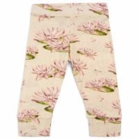24112 - Baby Legging or Lounge Pant in the Water Lily Print by Milkbarn Kids