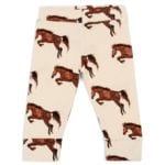 Organic Cotton Legging or Lounge Pant in the Natural Horse or Stallion or Mare Print by Milkbarn Kids