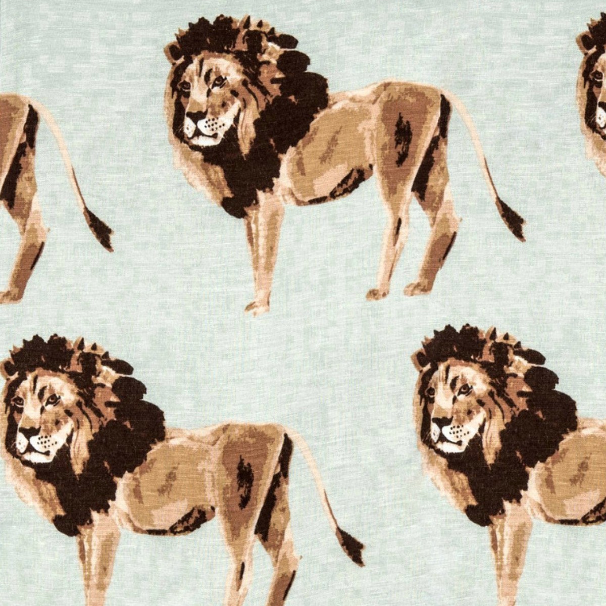 Lion Watercolor Print Detail by Milkbarn Kids