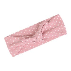 Organic Cotton Headband in the Rose Dot Print by Milkbarn Kids