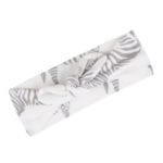 Organic Cotton Headband in the Grey Zebra Print by Milkbarn Kids